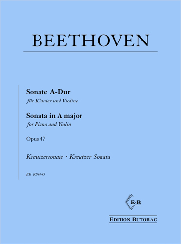 Cover - Beethoven, Sonate Nr. 9 A-Dur op. 47 - Kreutzersonate
